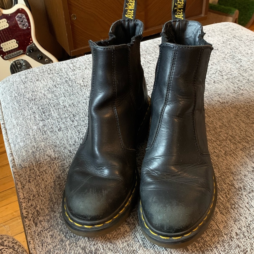 Dr Martens Black Cadence Heeled Chelsea Boot